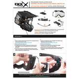 CKX TITAN ORIGINAL ELECTRIC COMBO HELMET TRAIL AND BACKCOUNTRY SOLID-MATTE BLACK