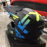 FXR Youth Legion Helmet 22 - BLACK BLUE HI VIS