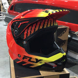 FLY RACING KINETIC MENACE HELMET RED/BLACK/YELLOW