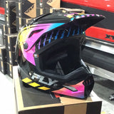 FLY RACING YOUTH KINETIC MENACE HELMET BLACK/SUNRISE