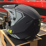 FLY RACING KINETIC MENACE HELMET MATTE GREY/HI VIS