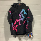 FXR YOUTH CX JACKET BLACK/E Pink/SKY BLUE