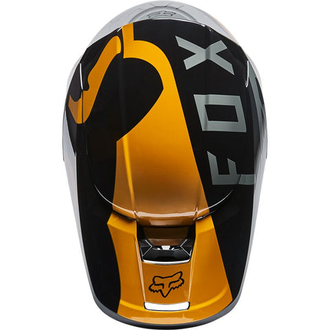 CASCO BAMBINO FOX V1 SKEW ECE giallo fluo motocross enduro