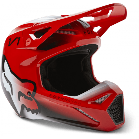 FOX YOUTH TOXSYK HELMET FLORESENT RED