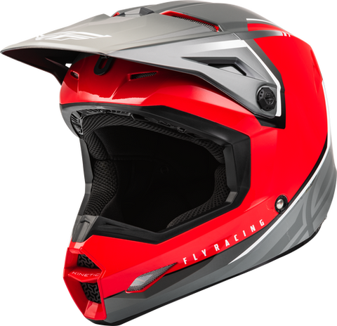 FLY YOUTH KINETIC  VISION HELMET RED/GREY