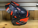 Scorpion EXO-AT950 Teton Cold Weather Helmet W/Elec Shield Orange/Grey