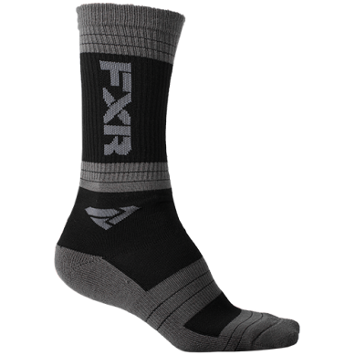 FXR Womens Turbo Athletic Socks OS Black/Charcoal