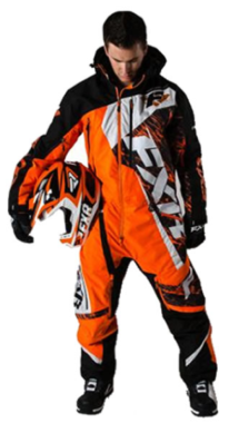 Maverick Mono Suit Black/Orange 2XL