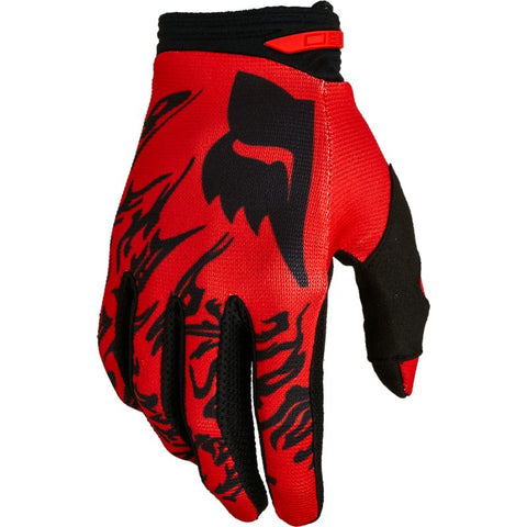 Fox 180 Peril Glove Flo Red