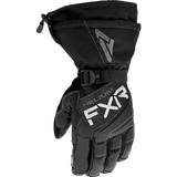 FXR Men’s Hybrid Helium Leather Gauntlet Glove Black