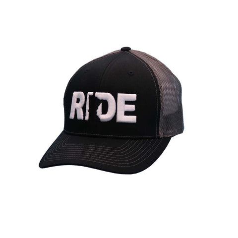 RIDE MINNESOTA CLASSIC TRUCKER HAT BLACK/WHITE (GREY MESH)