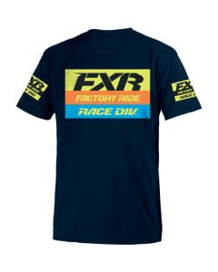 FXR LADIES Race Division  T-shirt navy/Orange/HiVis