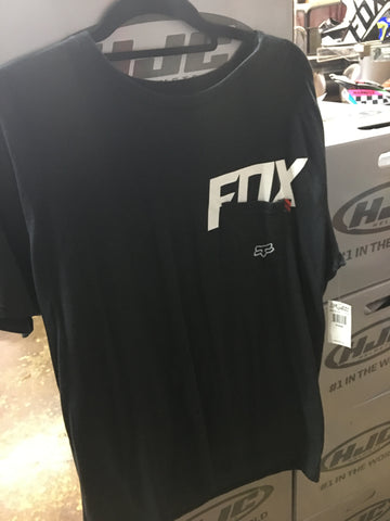 FOX MEN'S WOUND OUT SS TEE BLACK/WHITE