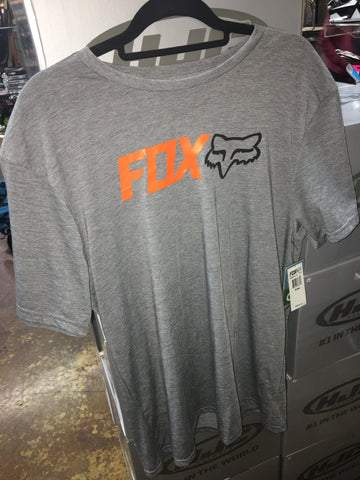 FOX MEN'S OBSESSED SS TECH TEE HEATHER GRAPHITE