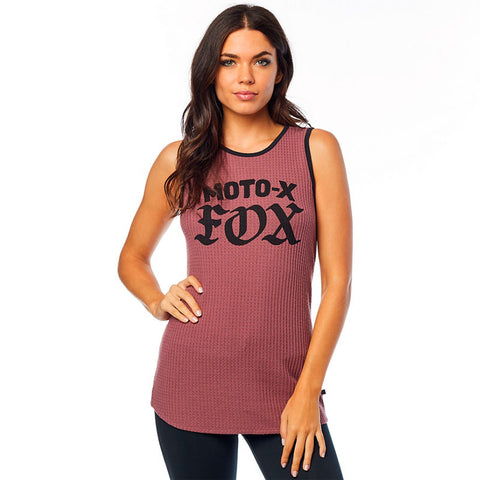 FOX WOMEN'S MOTO X RINGER MUSCLE ROSE