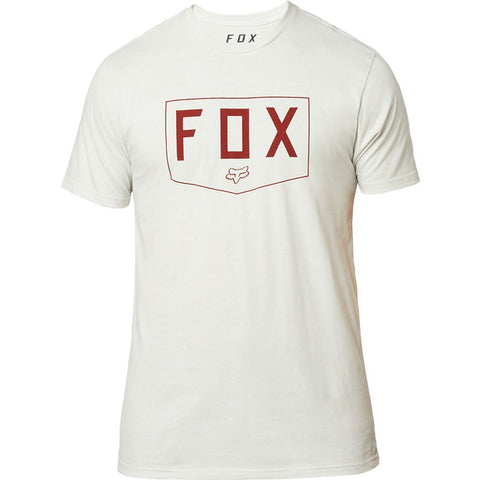 FOX MEN'S SHIELD SS PREMIUM TEE LIGHT GREY