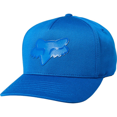 FOX STAY GLASSY FLEXFIT HAT ROYAL BLUE