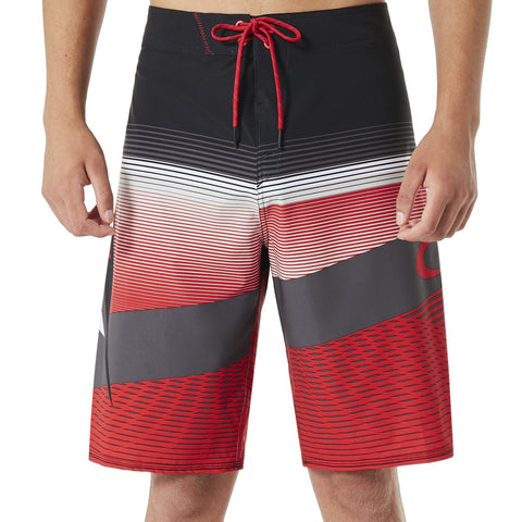 OAKLEY GNARLY WAVE 21 SHORTS RED LINE