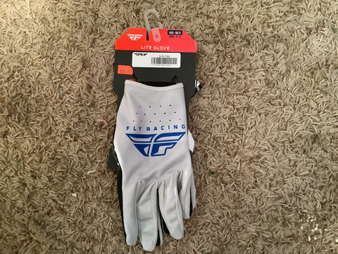 Fly Racing Lite Gloves Grey/Blue