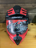 CASTLE X EL CX950V2 FIERCE MODULAR HELMET MATTE BLACK/RED/CHARCOAL