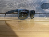 RAY BAN JUSTIN RUBBER BROWN ON GREY/ LIGHT GREY GRADIENT GREEN