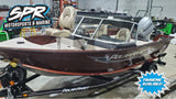 2023 Polarkraft Frontier Root Beer  165 WT fishing boat with a 90HP Honda Four Stroke #1041