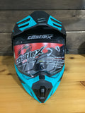 CASTLE X EL CX950V2 FIERCE MODULAR HELMET MATTE BLACK/TURQUOISE/CHARCOAL