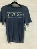 FOX PINNACLE SS TECH TEE HEATHER DEEP COBALT