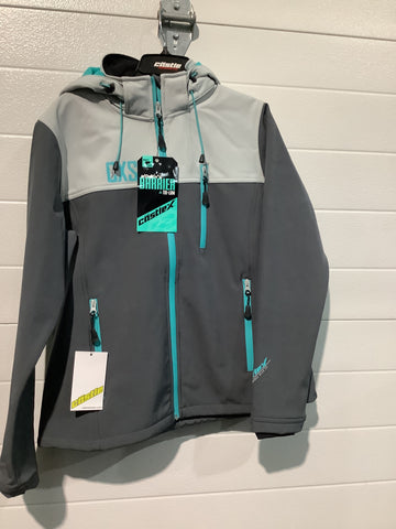CASTLE X BARRIER G4 WOMEN'S JACKET SILVER/CHARCOAL/TURQUOISE