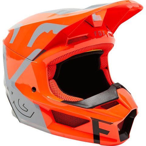 Fox Youth V1 Skew Helmet Steel/Grey
