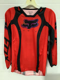 FOX YOUTH 180 VENZ JERSEY FLO RED