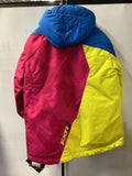 FXR Children Vertical Jacket Blue/Fuchsia/Yellow