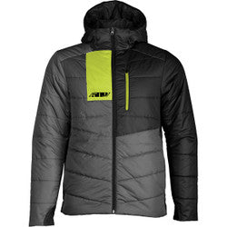 SYN LOFT INSULATED HOODED JACKET GRAY LIME