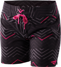 W Elite Boardshort 16-Blk/Char/H Pink